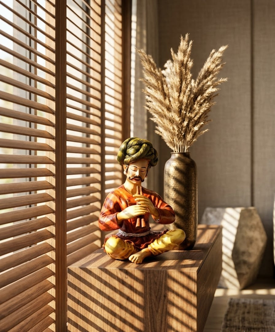 Heritage Flute Maestro Classical Musician Sculpture