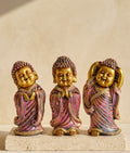 Radiant Little Monk Trio Figurine Set