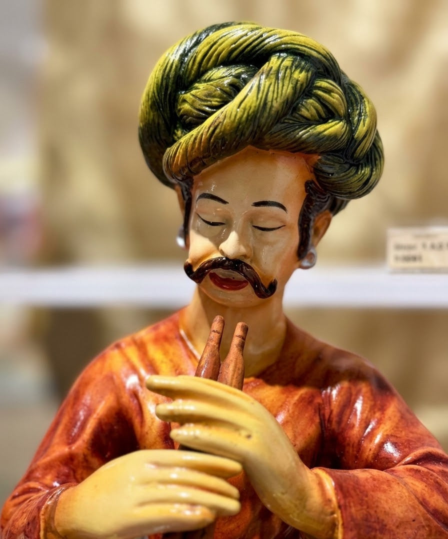 Heritage Flute Maestro Classical Musician Sculpture