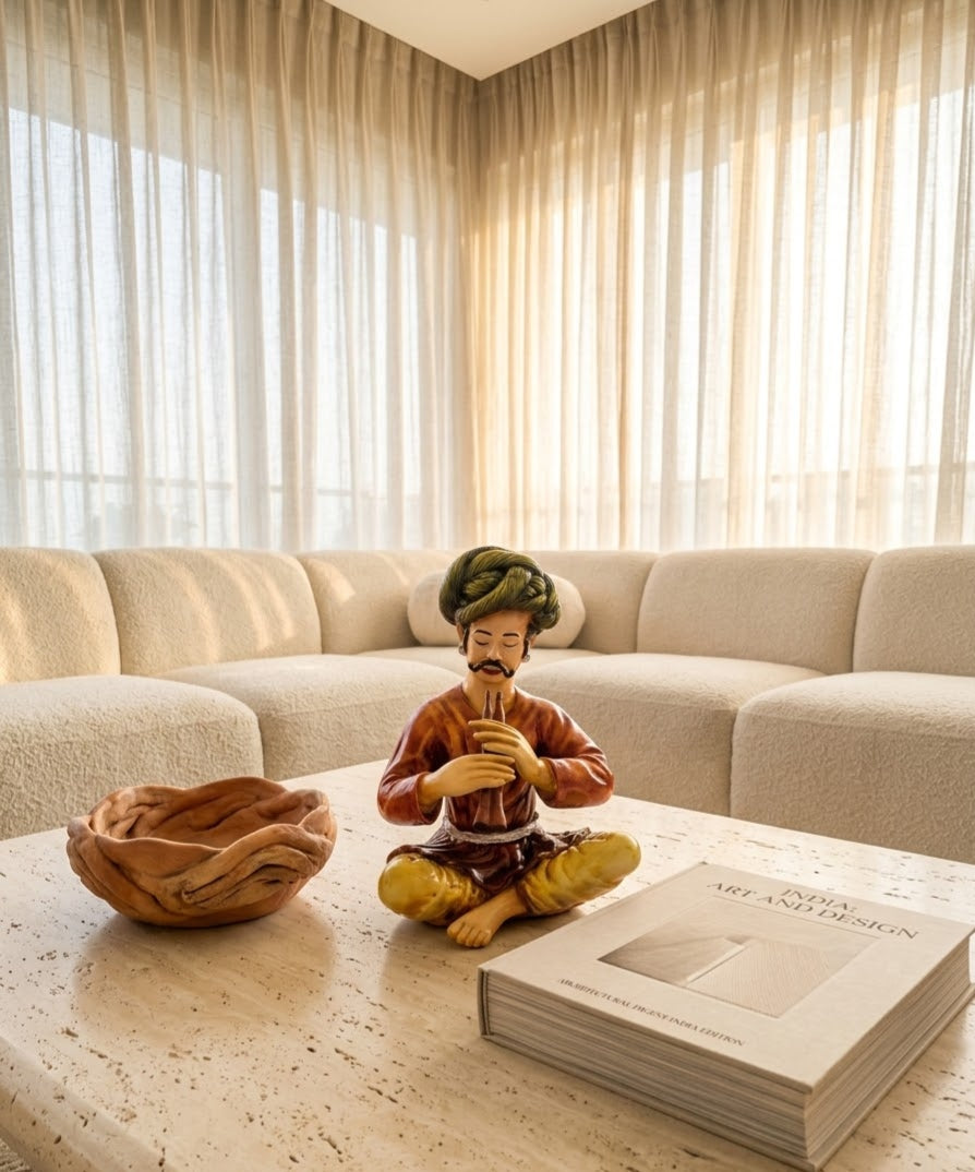 Heritage Flute Maestro Classical Musician Sculpture