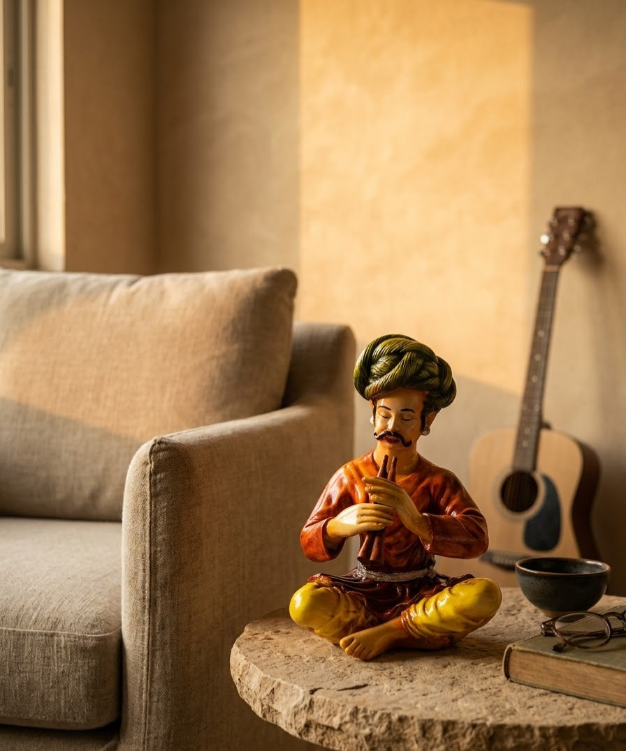 Heritage Flute Maestro Classical Musician Sculpture