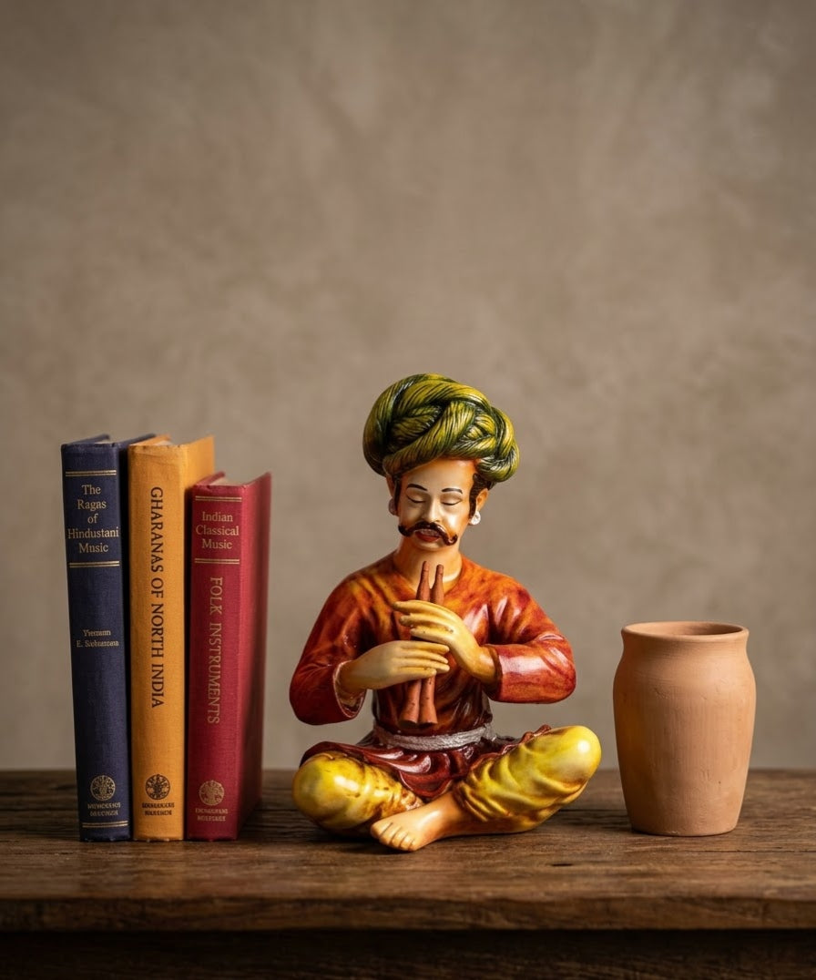 Heritage Flute Maestro Classical Musician Sculpture