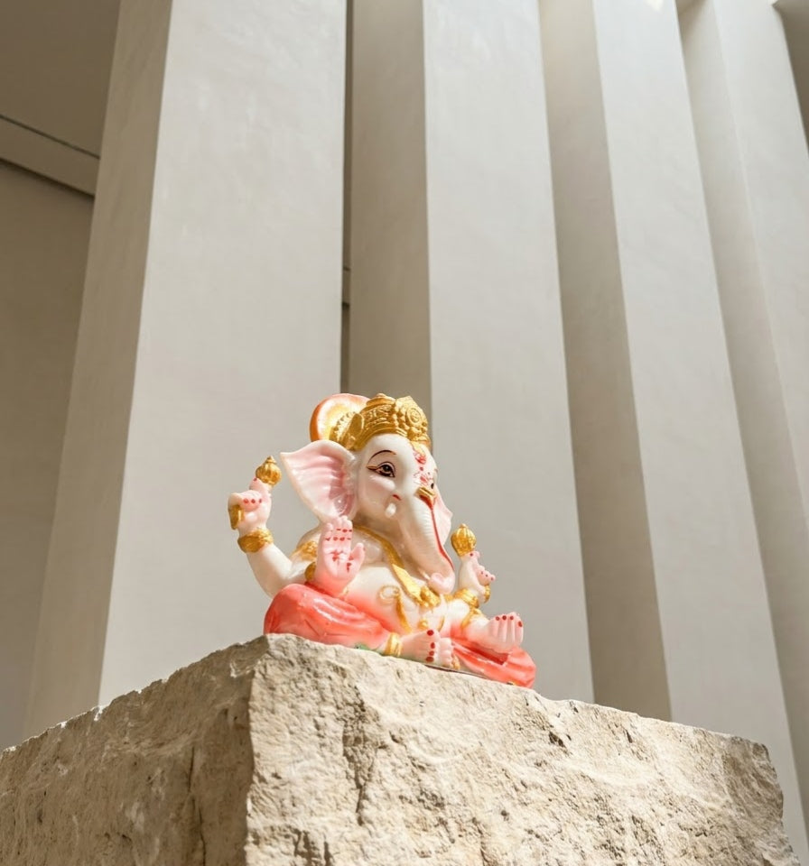 Regal Crown Ganesha Luxury Tabletop Murti