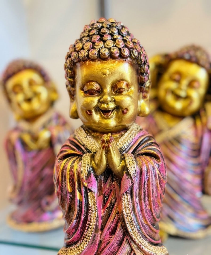 Radiant Little Monk Trio Figurine Set