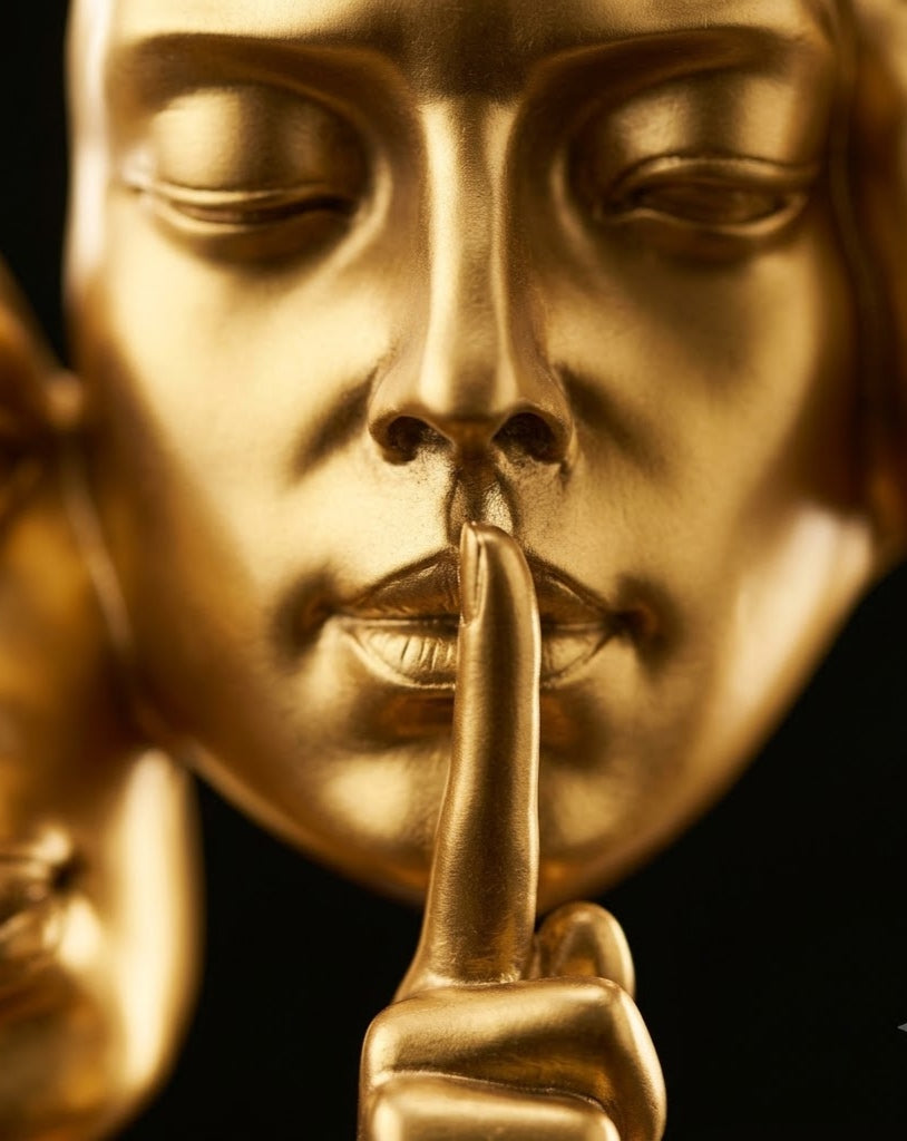 The Trinity: Three Faces Abstract Sculpture - Living Room & Mandir Decor Placement | House of Mandana