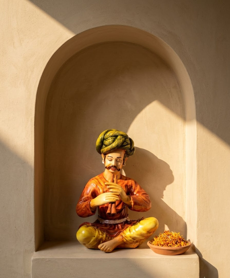 Heritage Flute Maestro Classical Musician Sculpture