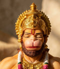 Meditative Hanuman Handcrafted Sacred Altar Idol