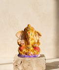 Sunlit Ganesha Blessing Handcrafted Idol
